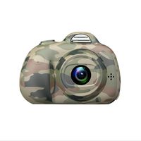 Kids Camera Child Selfie Front and Rear Digital Camcorder Toys Fun Shockproof, 8MP 1080P Video Recorder, Creative Birthday Gifts for Girls and Boys Silicone Outdoor Play, 16GB TF Card Included (Camo)