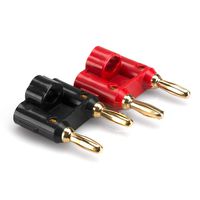 Hosa BNA-100 Dual Banana Connector, 2 Pieces