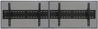 Displays2go, Dual Flat Screen Wall Mounted Bracket, Steel Construction - Black Finish (MNBD3060S2)