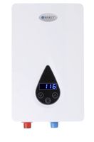 Brass/Metal/Plastic Compact Design Is Energy Efficient And Easy To Install Electric Tankless Water Heater 11kw 220V, Dimensions 8.6x14.75x3