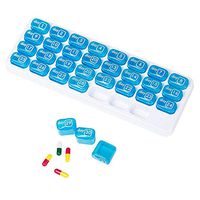 Monthly Pill Organizer - 31 Day Pill Organizer with Large Removable Medication Pods, Portable Pill Case Box and Holder for Daily Medicine and Vitamins, Great for Travel