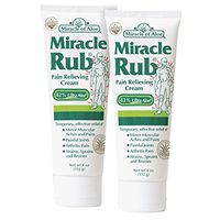 2-Pack Miracle Rub Pain Relieving Cream 4 Ounce Tube with 42% UltraAloe