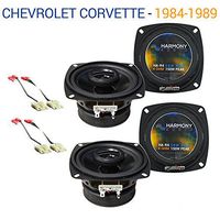 Compatible with Chevy Corvette 1984-1989 Factory Speaker Replacement Harmony (2) R4 Package New