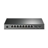 TP-Link T1500G-10PS Jetstream 8-Port Gigabit PoE+ Smart Switch with 2 SFP Slots, 53W