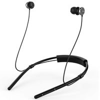 Neckband Bluetooth Headphones, Meidong Active Noise Cancelling Earbuds Sport Wireless Headset with Deep Bass HD Stereo, Built-in Mic, Lightweight and Waterproof for Gym Running 【New Version】