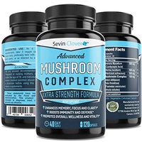 Mushroom Supplement Lions Mane Cordyceps - Organic Comprehensive Support for a Robust and Resilient Immune System | Mushroom Nootropic Brain Booster Complex for Energy and Focus - 120 Capsules 1600mg