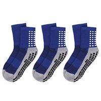 Toosell Non Skid Socks Anti-Slip Rubber Grip-Indoor Yoga Hospital Sports Athletic Socks Floor Slippers for Men, Women and Adults (Light blue)