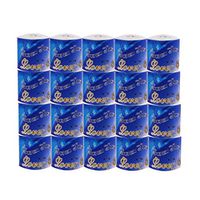 20 Pack x Toilet Tissue Bulk Large Pack Quality White Ultra Soft Toilet Paper, 3-Ply Toilet Paper Ultra Strong and Soft,for Restaurant, Office, Home (Blue 20x Paper)