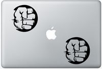 Hulk Punch ArcDecals78602057 Set Of Two (2x) , Decal , Sticker , Laptop , Ipad , Car , Truck