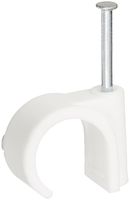 Monoprice 105840 22mm Hook Cable Clips with Steel Nail