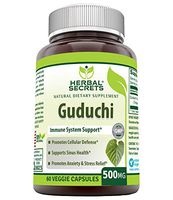 Herbal Secrets Guduchi Natural Dietary Supplement 500 Milligrams 60 Veggie Capsules - Supports Cellular Defense - Promotes Stress and Anxiety Relief