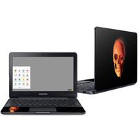 Mightyskins Skin Compatible with Samsung Chromebook 3 11.6" - Wax Skull | Protective, Durable, and Unique Vinyl Decal Wrap Cover | Easy to Apply, Remove, and Change Styles | Made in The USA