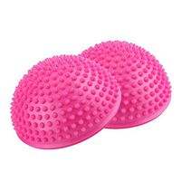 VGEBY 2Pcs/Lot Ball Massage Foot Sports Balance Hedgehog Half Ball Pimples Pilates Ball for Yoga Fitness Gymnastics Exercise (Color : Pink)