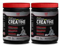 Bodybuilding Supplements for Men Size Massive - German CREATINE CREAPURE Powder - PRE & Post Workout - Creatine for Women Weight Loss - 2 Cans 1000 Grams (200 Servings)