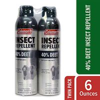 Coleman 40% DEET Bug Repellent Spray - 6 oz Can TWIN PACK
