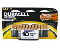 Duracell Coppertop AAA Alkaline Batteries, 20 Count (Pack of 4)