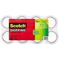 Scotch Heavy Duty Shipping Packaging Tape, 1.88 Inches x 54.6 Yards, 8 Rolls (3850-8), 436YD (400 m)