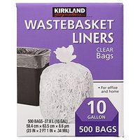 Kirkland Signature Kirkland, 500 Bags, Clear