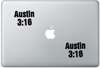 Austin 3-16 Stone Gold Wwe FlashDecals0761 Set Of Two (2x) , Decal , Sticker , Laptop , Ipad , Car , Truck