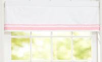 Just Born Window Valance, Pink/White
