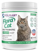 Vital Planet - Flora Cat - High Potency, Multi-Strain Probiotic Formula for Cats - 3.92 oz 30 Servings