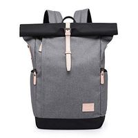 Canvas Backpack,Vintage Business Computers Laptop Backpack With USB Charging Port,School College Bookbag Waterproof Dustproof,Casual Travel Hiking Bag for Men Women (grey)
