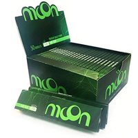 2019 New 50 booklets King Size Slim Moon Pure Hemp Cigarette Tobacco Rolling Papers 108 * 45mm 1600 Leaves