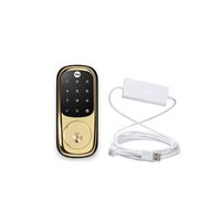 Yale Assure YRD226 Touchscreen Deadbolt in Polished Brass + Amazon Cloud Cam Cable, Amazon Key Upgrade Kit