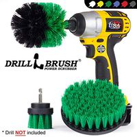 New Quick Change Shaft Bathroom Power Scrub Brush Tile and Grout Kit by Drillbrush