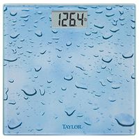 Taylor Precision Products Glass Digital Bath Scale (Water Drop)