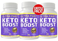 (3-Pack) Ultra Fast Keto Boost Keto Pills for Keto Diet - 2400mg Keto BHB Supplement for Men and Women - Energy & Focus - Metabolism Support - 90 Day Supply