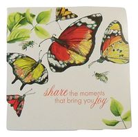 Michaels Floral Passages Glitter Notecards ~ Share the Moments that Bring You Joy (6 Cards and Envelopes; 5" x 5")