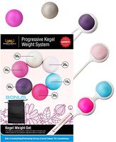 Ben Wa Progressive Kegel Weight Exercise System: 6 Weights for Woman, Beginner to Advance-Helps Strengthen Pelvic Floor Muscles and Resolves Incontinence & Bladder Control