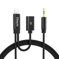 Aux Cable for car, Ebeylo Aux Cord with Charger Compatible with iPhone 6/7/8/X/Xs/Xr/11/11 Pro/iPad/iPod 3.3ft 3.5mm Male Audio Adapter for Car & Home Stereo &Headphone