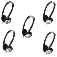 Panasonic RP-HT21 Lightweight Headphones with XBS (5 Pack)
