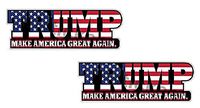 2x Donald Trump Make America Great Again 2016 USA Sticker Decal Car Truck Bumper Notebook For President