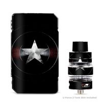 IT'S A SKIN Decal Vinyl Wrap for VooPoo Drag 2 V2 & UForce T2 Tank Vape Sticker Sleeve Cover/America Shield