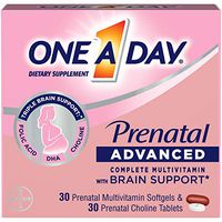 One a Day Prenatal Complete Multivitamin | 30 Prenatal Multivitamins Softgels + 30 Prenatal Choline Tablets