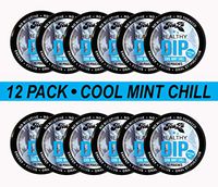 TeaZA Herbal Energy Cool Mint Chill Pouches -Nicotine Free, Tobacco Free Pouches, Caffeine Free Energy Dip Pouches [12 Pack]