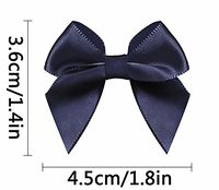 Pre-Tied Satin Gift Bows Navy (Pack of 50)