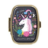 AmSun Unicorn Custom Square Medicine Pocket Wallet Travel Pill Vitamin Decoration Box Case Holder