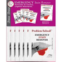Braza Emergency Stain Remover Towelettes On the Go Stain Removal Wipes Pack of 6