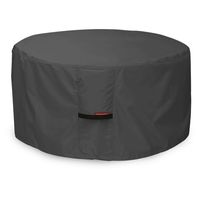 Porch Shield Fire Pit Cover - Waterproof 600D Heavy Duty Round Patio Fire Bowl Cover Black - 40 inch