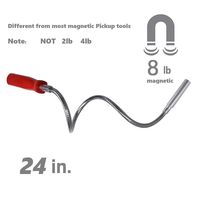 HARDK Flexible Magnetic Pickup 24" 8LB Bend-It Magnet Snake Pick-Up Sweeper Bendable Retriever Stick