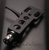 PHONO PHONOGRAPH RECORD PLAYER CARTRIDGE MOUNT TURNTABLE HEADSHELL UNIVERSAL BLK