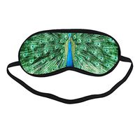 Coolstuffs Peacock Funny Sleeping Mask Single Strap Super Soft Sleeping Eye Cover Comfortable Customized