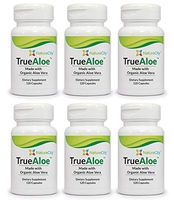 True-Aloe 40,000mg Gel Equivalent Per Capsule – Made with Organic Aloe Vera (6)