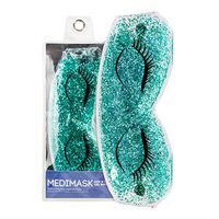 Lindo MediMask Hot & Cold Gel Mask - Reusable, For Puffy, Swollen, Dry, Itchy Eyes, Headache Relief (Turquoise)