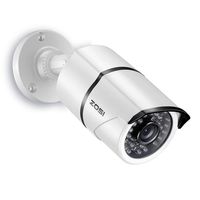 ZOSI 1080P 4-in-1 TVI/CVI/AHD/CVBS CCTV Security Camera 36 IR LEDs Outdoor Night Vision 100ft 3.6mm Bullet Camera, Compatible for HD-TVI, AHD, CVI, and CVBS/960H Analog DVR (Renewed)