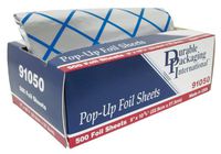 Durable Packaging Foil Sheets, 9" x 10-3/4", Blue (Pack of 3000)